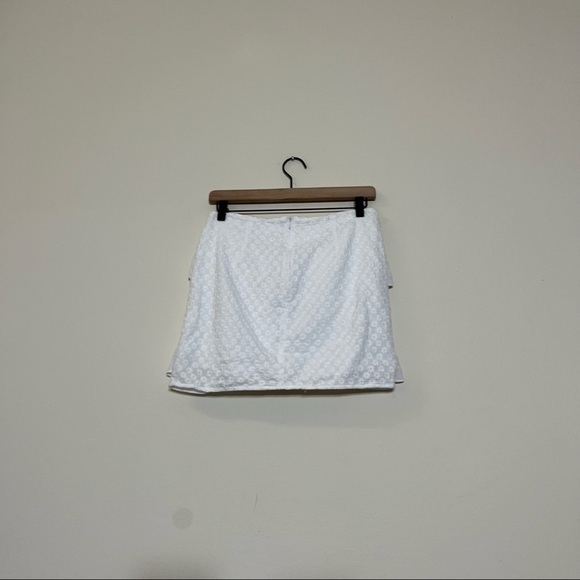 Privacy Please Klinedale White Tiered Ruffle Mini Skirt Medium - Picture 6 of 7